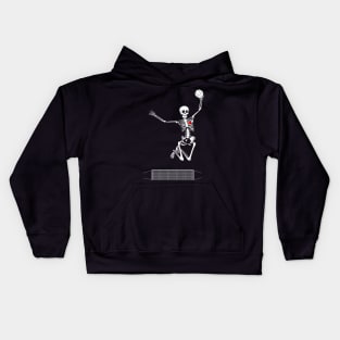 volleyball skeleton halloween Kids Hoodie